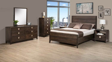 Belmont Bed with Wood Headboard