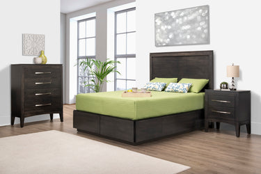 Catalina Wood Headboard Storage Bed