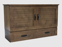 Hickory | Cottage Cabinet Bed closed
