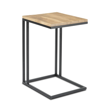 Snack Table with Metal Base