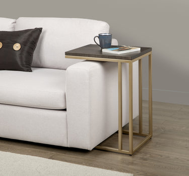 Snack Table with Metal Base