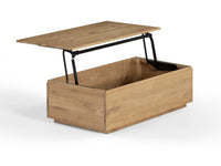 Scandinavian Oak | Transformer Coffee Table opened