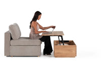 Scandinavian Oak | Transformer Coffee Table with sofa setting