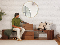 Royal Walnut | Transformer Round Bench