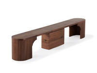 Royal Walnut | Transformer Round Bench opened
