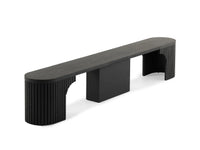 Smoked Hickory | Transformer Round Bench opened