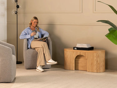 Scandinavian Oak | Transformer Round Bench room