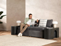 Smoked Hickory | Transformer Round Bench room