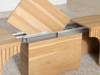 Scandinavian Oak | Transformer Round Bench storage