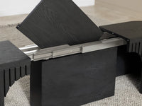 Smoked Hickory | Transformer Round Bench storage