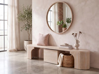 Driftwood | Transformer Round Bench wall setting