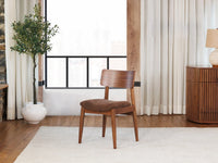 Royal Walnut | Transformer Round Chair front