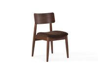 Royal Walnut | Transformer Round Chair front angle