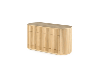 Scandinavian Oak | Transformer Round Sideboard animation