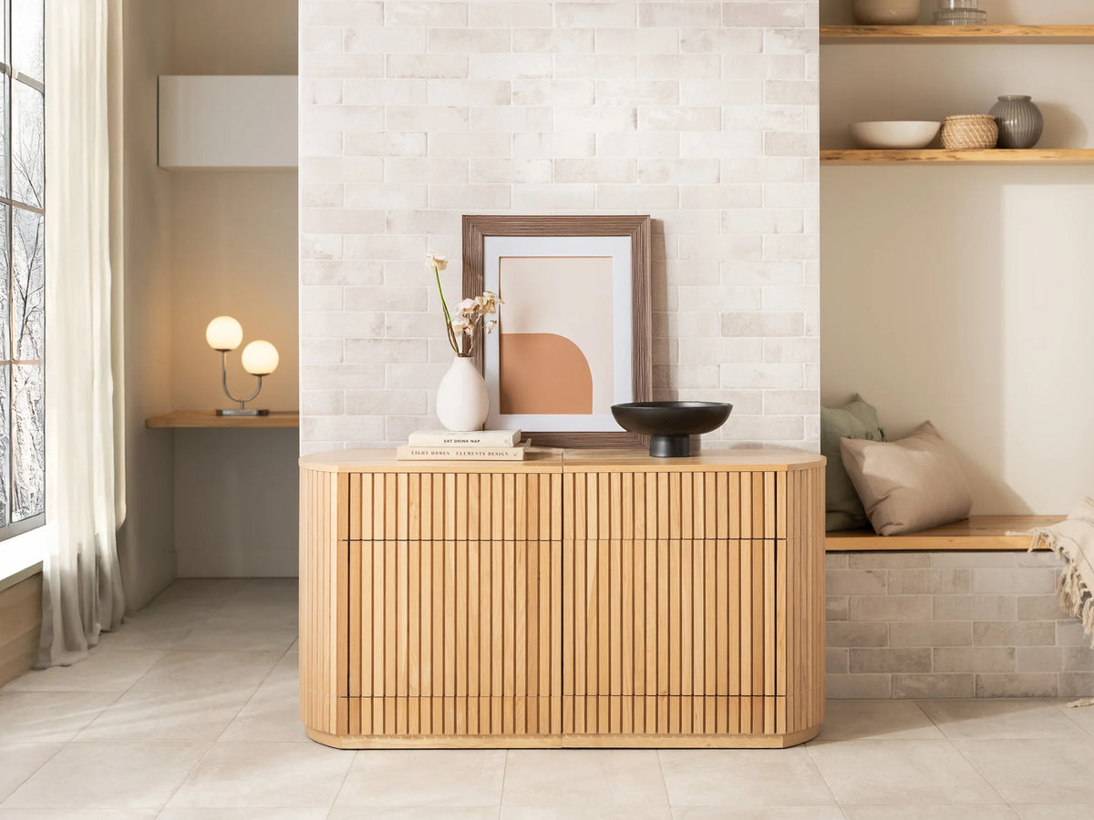 Scandinavian Oak | Transformer Round Sideboard room
