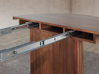 Royal Walnut | Transformer Round Table close up