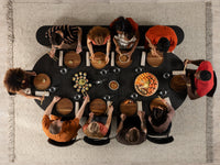Smoked Hickory | Transformer Round Table fullset