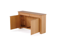 Scandinavian Oak | Transformer Sideboard opened