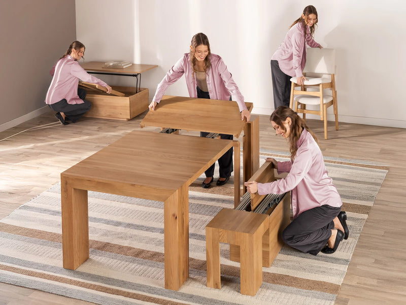 Scandinavian Oak | Transformer Table Scandinavian Oak mid transform