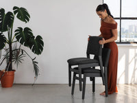 Smoked Hickory | Transformer Chair stacking