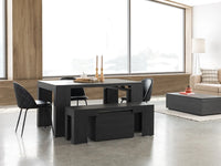 Smoked Hickory | Transformer Table smaller sized