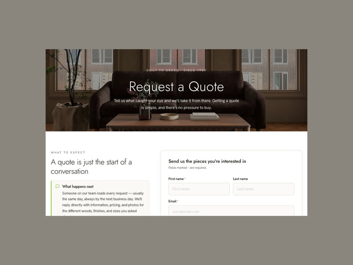 Request a quote