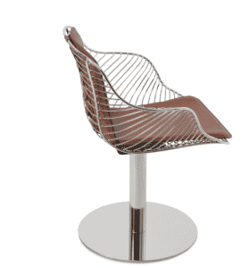 Zebra hydraulic bar stool