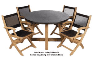 Mika round patio table
