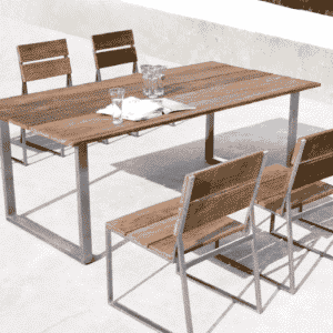 Bergamo teak patio dining table