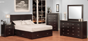 Contempo 3 drawer nightstand