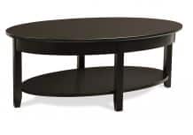 Demi-Lune Eliptical oval coffee table