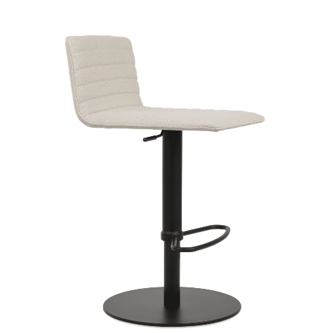 Corona fully upholstered piston stool