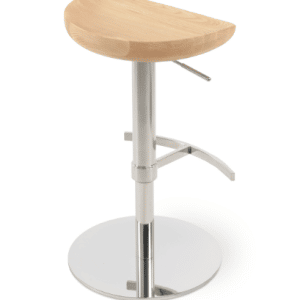 Cattelan wood seat hydraulic stool