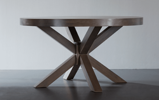 iris round wood dining table